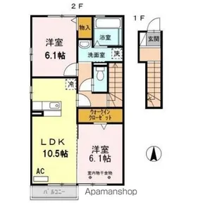 風の丘【2階】の間取り