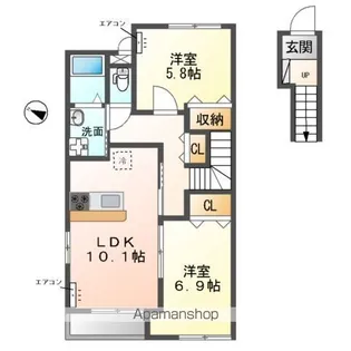 AVANTI HOUSE【2階】の間取り