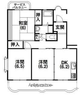 カーサ・フォルテ【105号室】の間取り