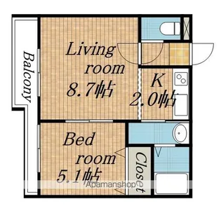 willDo北24条【10階】の間取り