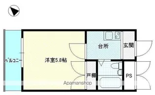 オクダビル1【3階】の間取り