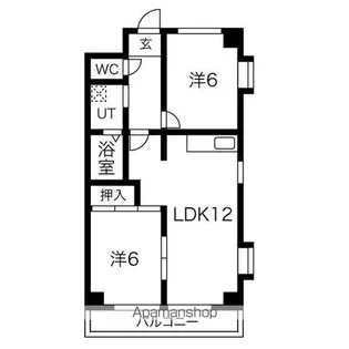 コーポラス小出【5階】の間取り