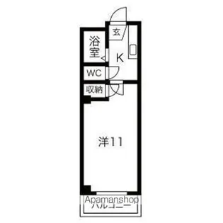 ローズⅢ【202号室】の間取り