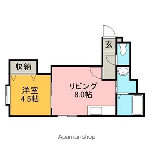 グランデルシャン【2階】の間取り
