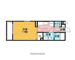 パルズ プレイス【2階】の間取り
