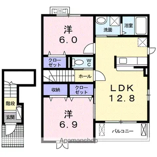 アルエット【2階】の間取り