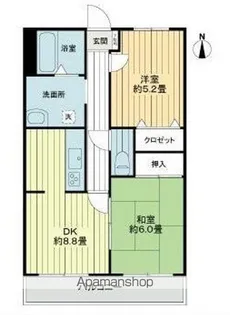 メトロハイツ西落合【2階】の間取り