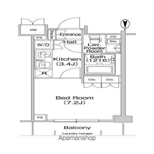 コンフォリア駒場【1階】の間取り