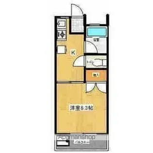 コーポ山ノ田【1階】の間取り