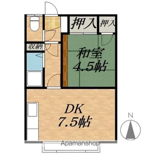 ハイツ樹林【2階】の間取り