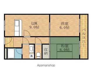 リレックス岸和田【205号室】の間取り