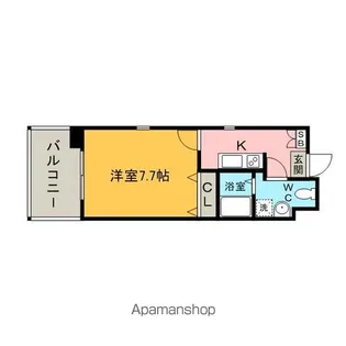 ローズモントフレア博多駅前【6階】の間取り