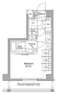 ザ・パークハビオ神泉【3階】の間取り