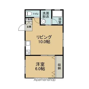 グランシャリヨ・F【201号室】の間取り