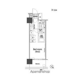 東京都港区赤坂2丁目【マンション】の間取り