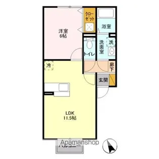 サンオークヒルズ【1階】の間取り