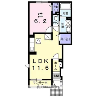 サウス クレストⅤ【1階】の間取り