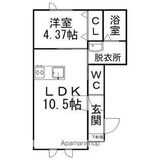 ルミナーレ公園B【2階】の間取り