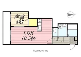 Litera IBK 香椎東【2階】の間取り