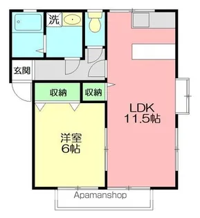 エクセハイム【1階】の間取り