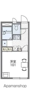 レオパレスフラワーハイツ【2階】の間取り