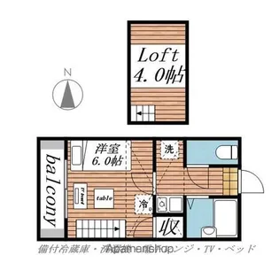 清水町第1レジデンス【207号室】の間取り