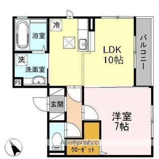 セント レジデンス【1階】の間取り