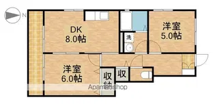 ブランドールA【1階】の間取り