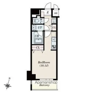 ノヴェル新栄【8階】の間取り