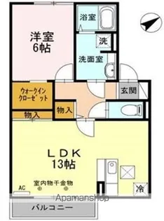 イーストヒルズ高松 F【1階】の間取り