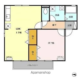 伏見台ハイツ【2階】の間取り