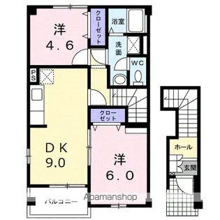 マイ・ポートⅠ【2階】の間取り