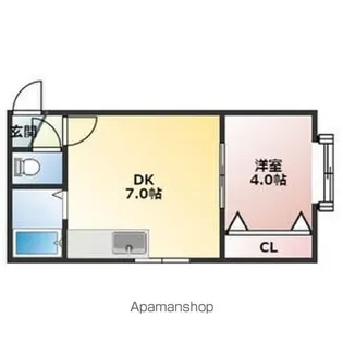 アークコート北41条Ⅱ【3階】の間取り
