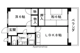 ルシエール川豊【204号室】の間取り