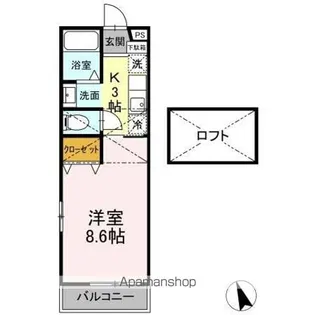 ウイング【1階】の間取り