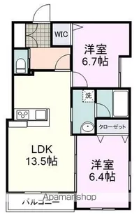 リバブル新通【1A号室】の間取り