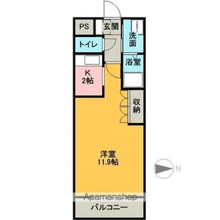 ヴァンベール【1階】の間取り