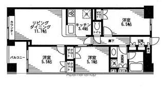 レジディア日本橋馬喰町【5階】の間取り