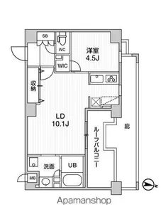 ALTERNA菊川Ⅱ【7階】の間取り
