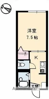 ジェネス寺本【1階】の間取り