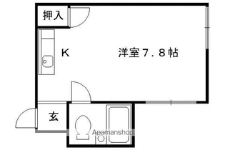 丸富マンション【5B号室】の間取り