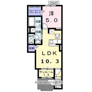 リヴァージュ K【1階】の間取り
