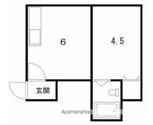 シティハイム麻生【6号室】の間取り