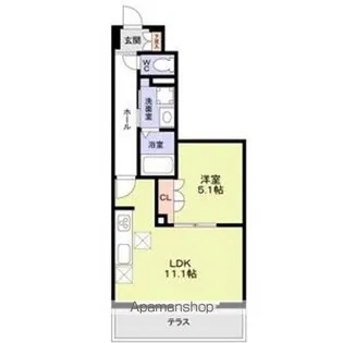 FOREST MAISON NERIMA HEIWADAI【1階】の間取り