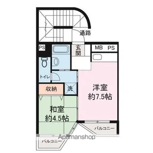 ラ・メゾンパシフィック新堀【501号室】の間取り