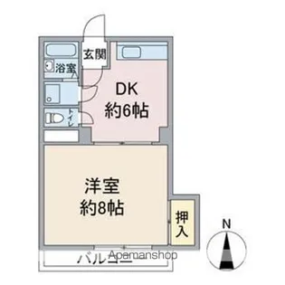 ロイヤルパレス【2階】の間取り