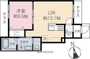 アーバンドエル駒込【103号室】の間取り