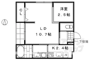 アネックスふや町【203号室】の間取り