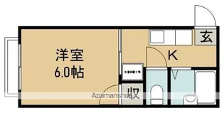 カーサ ドマーニ【202号室】の間取り