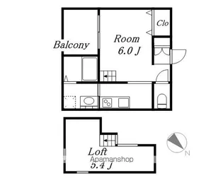 LUCK【105号室】の間取り